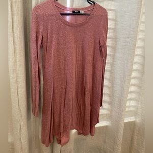 Urban Outfitters mauve long sleeve relaxed fit cotton dress. Size S